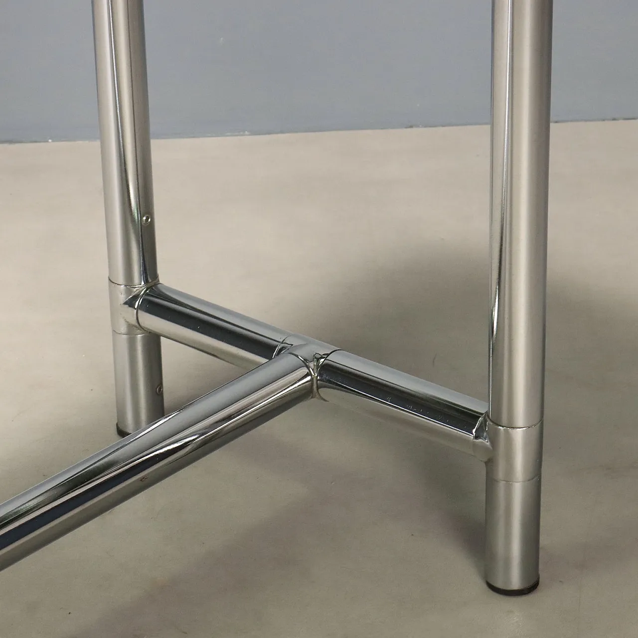 Chromed tubing console, 1980s 6