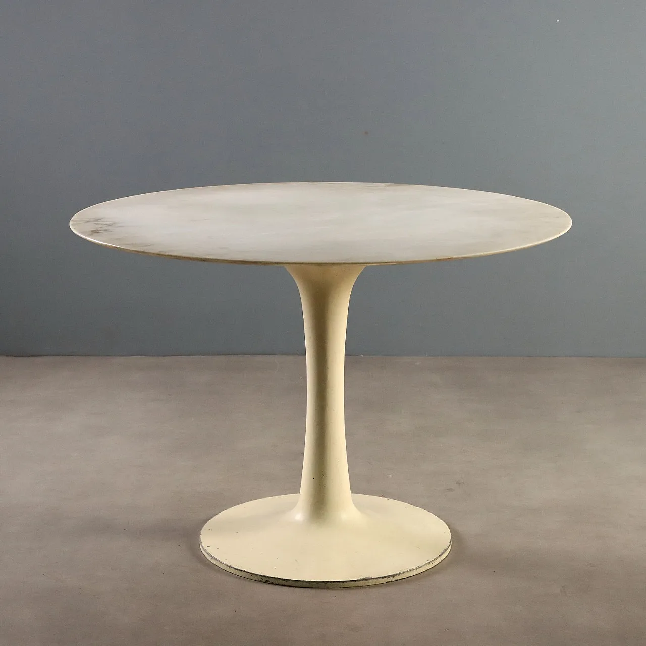 Table with marble top, 1970s 1