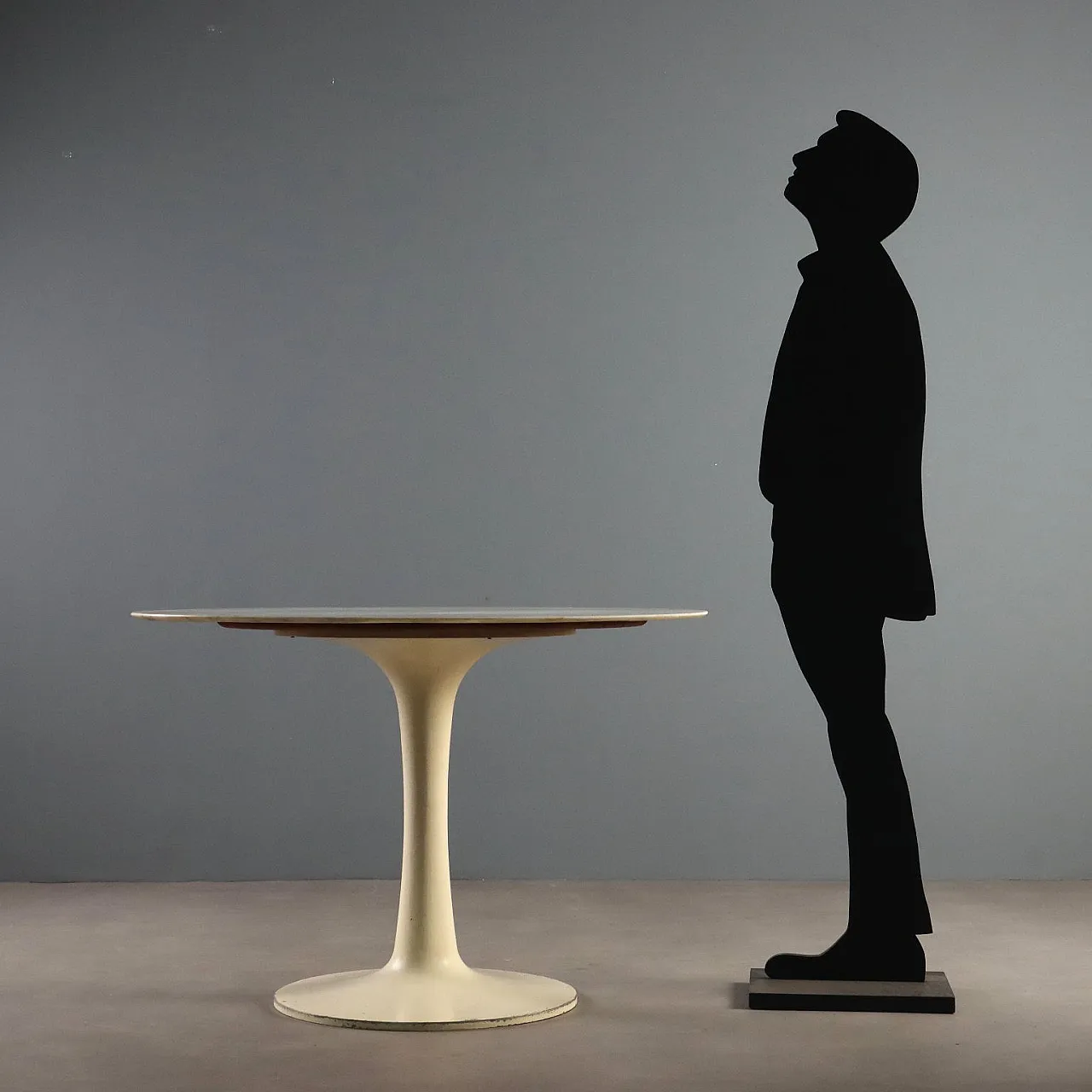 Table with marble top, 1970s 2