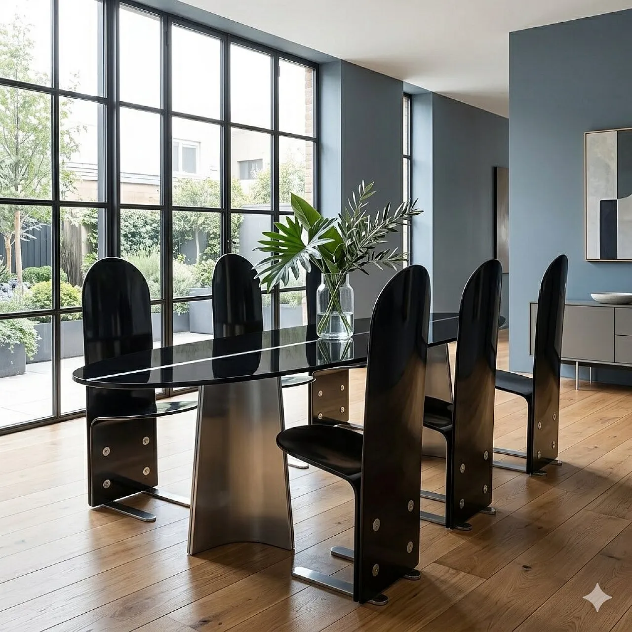 6 Pellicano chairs by Luigi Saccardo for Arrmet, 1980s 2