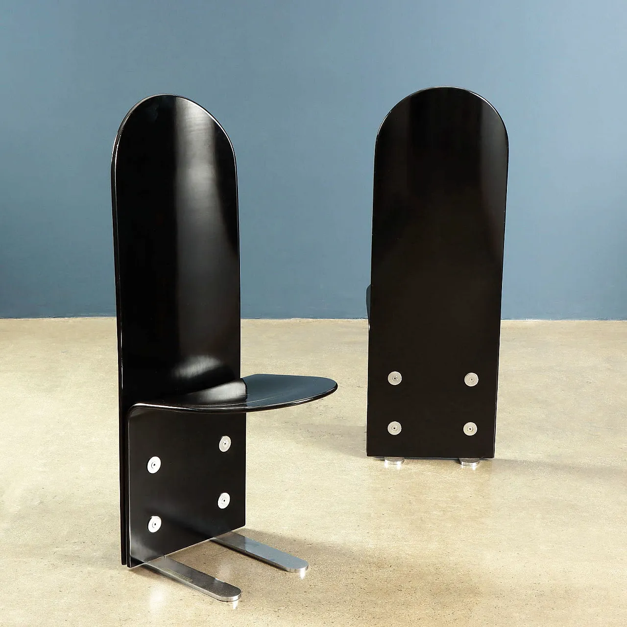 6 Pellicano chairs by Luigi Saccardo for Arrmet, 1980s 3