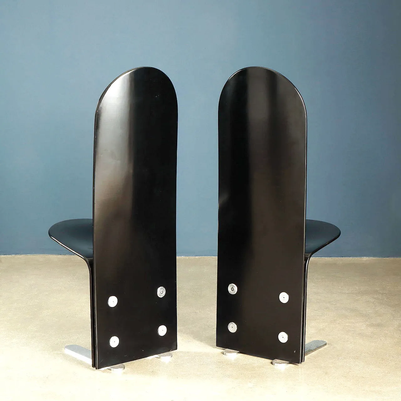 6 Pellicano chairs by Luigi Saccardo for Arrmet, 1980s 4