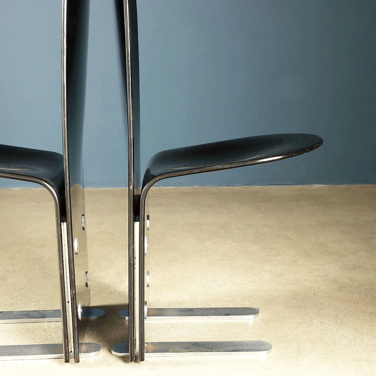 6 Pellicano chairs by Luigi Saccardo for Arrmet, 1980s 7