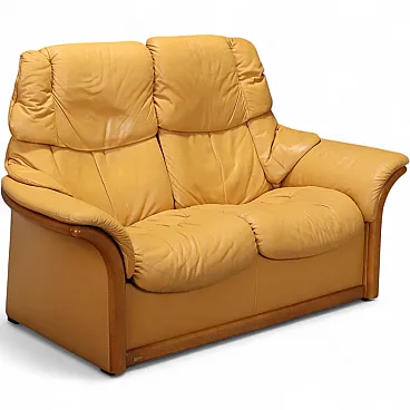 Ekornes twoseater sofa in leather, 20th century