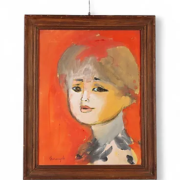 Franz Marangolo, mixed media on cardboard, 1960s
