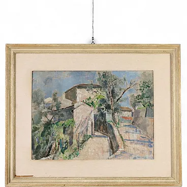 Renzo Biasion, oil on panel, 1950s