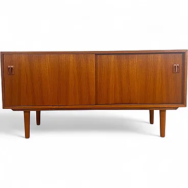 Teak sideboard with internal record holder, 1960s