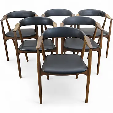 6 Model 213 chairs by Thomas Harlev for Farstrup, 1960s