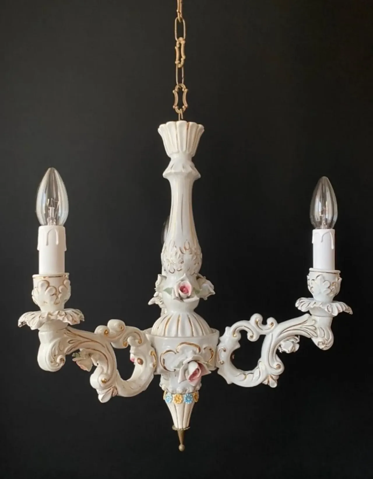 Porcelain chandelier, 20th century 1