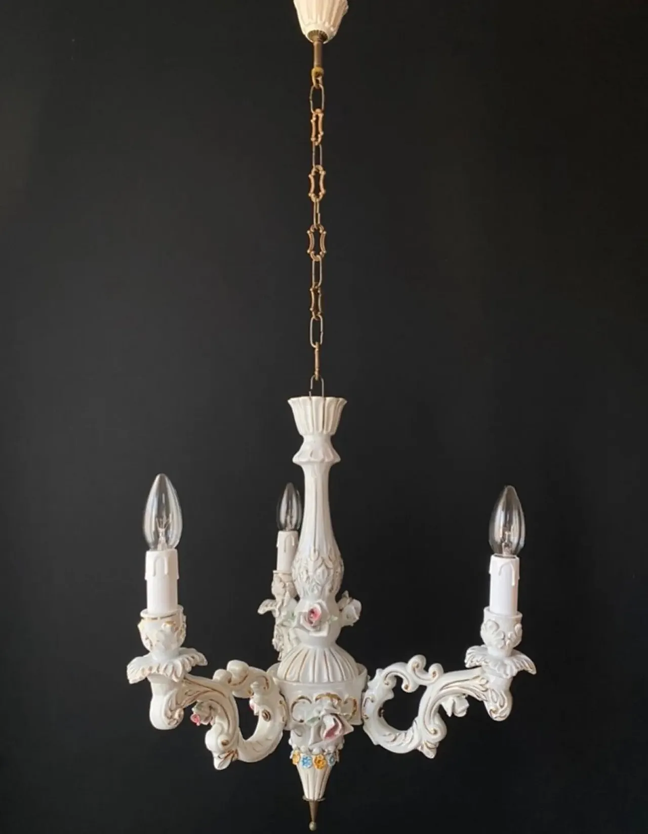 Porcelain chandelier, 20th century 2