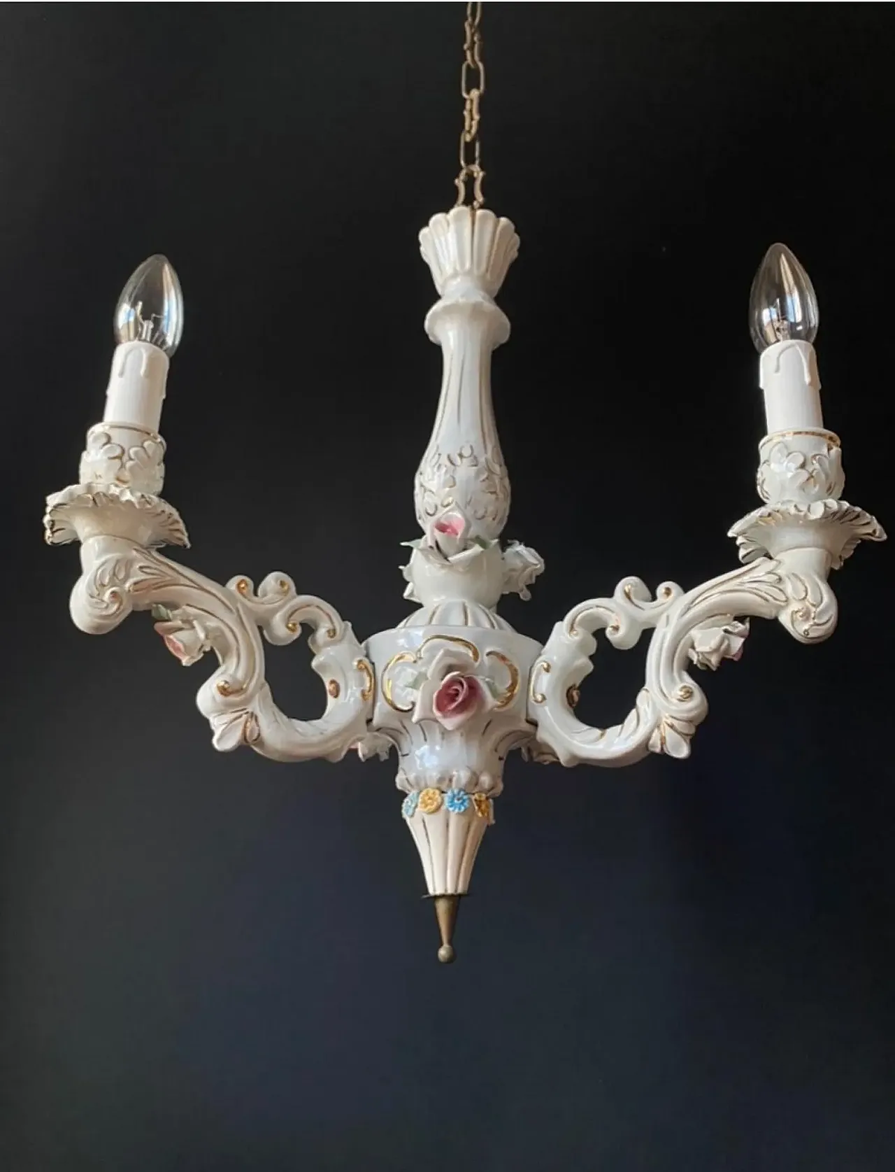Porcelain chandelier, 20th century 3