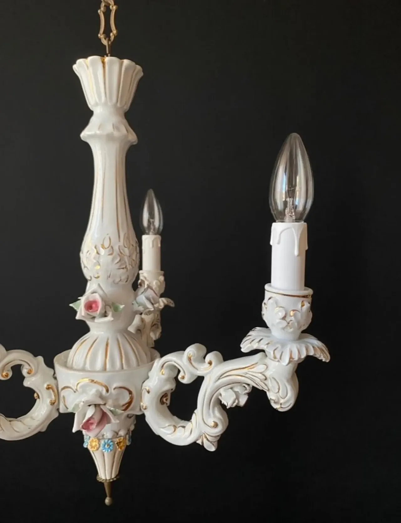 Porcelain chandelier, 20th century 4
