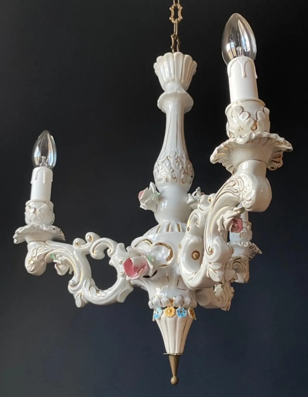 Porcelain chandelier, 20th century 5