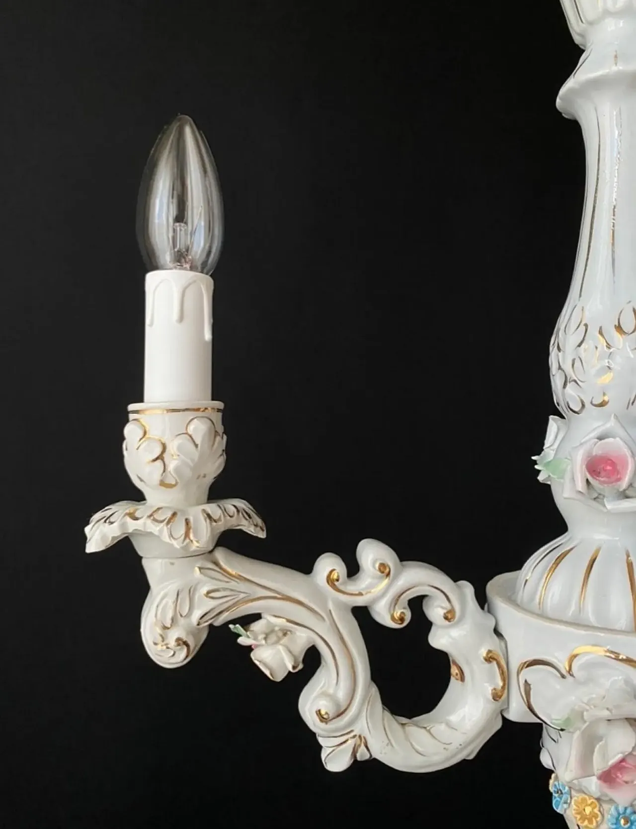 Porcelain chandelier, 20th century 6