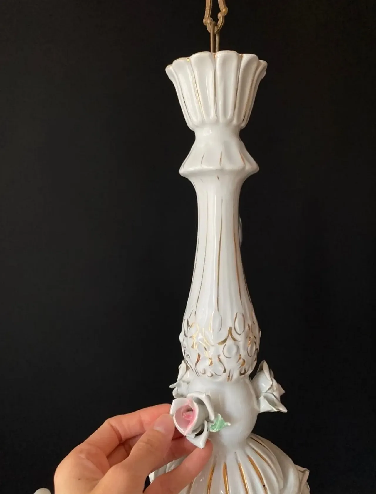 Porcelain chandelier, 20th century 7