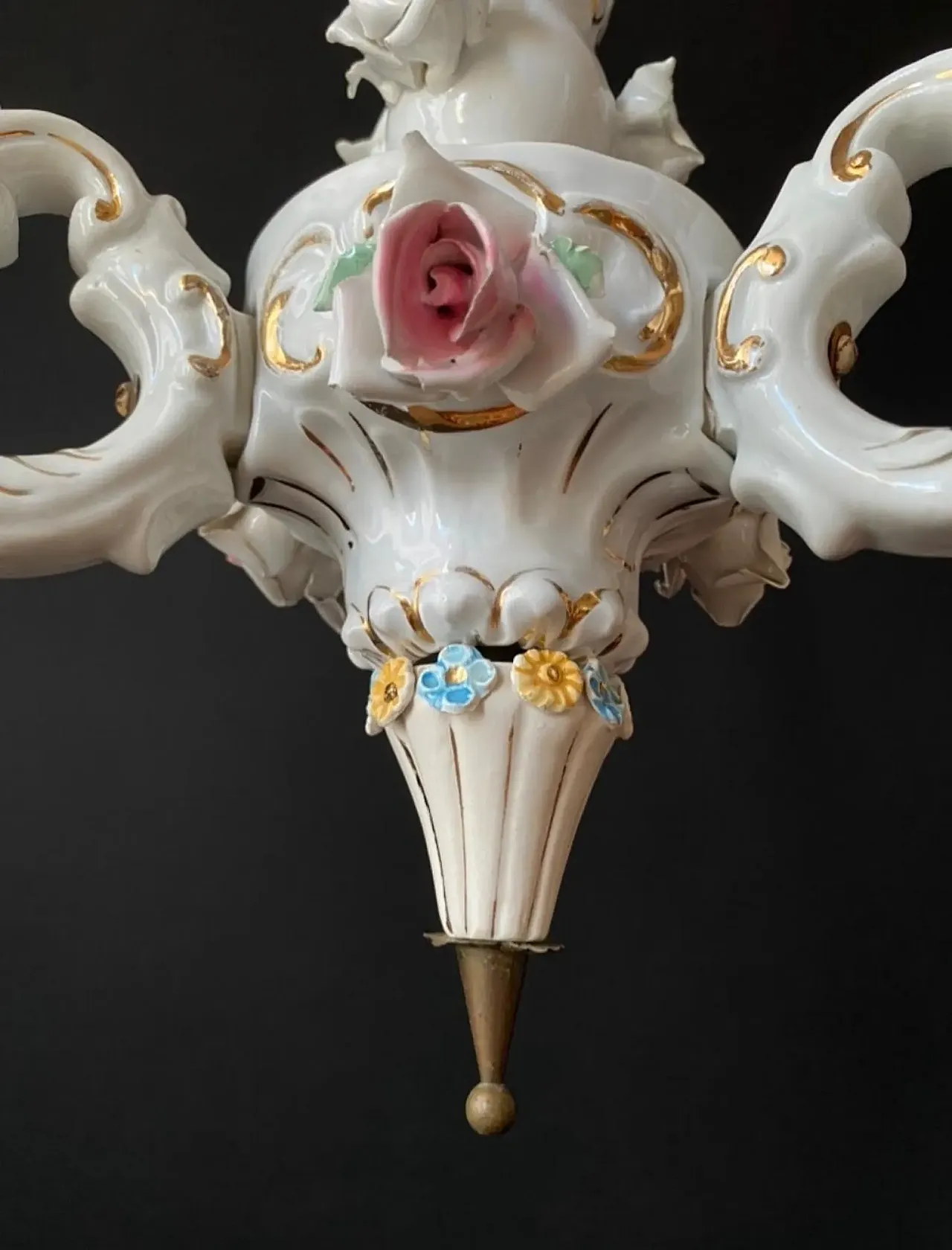 Porcelain chandelier, 20th century 8