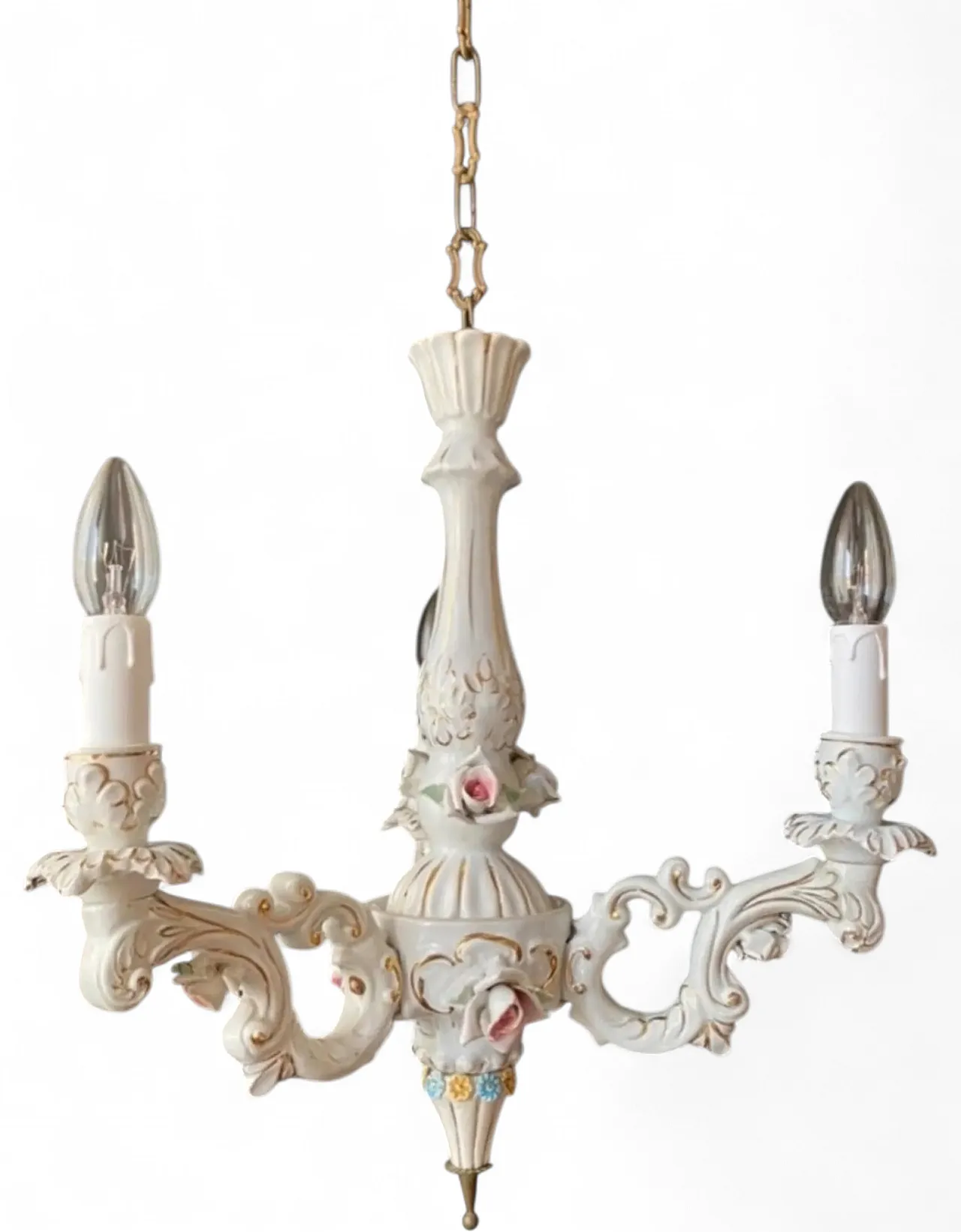 Porcelain chandelier, 20th century 10