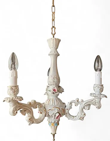 Porcelain chandelier, 20th century
