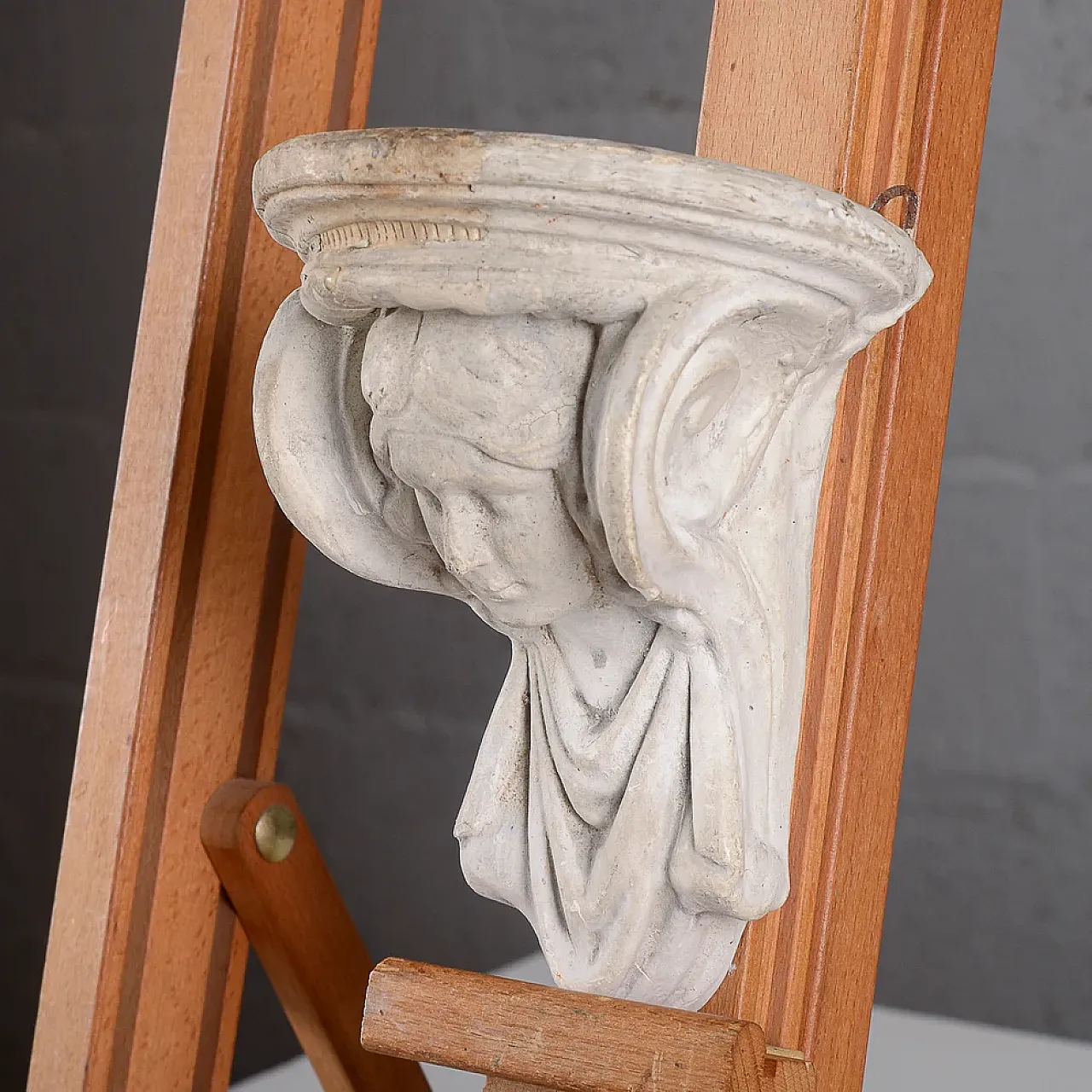 Neoclassical plaster shelf, late 19th century 4