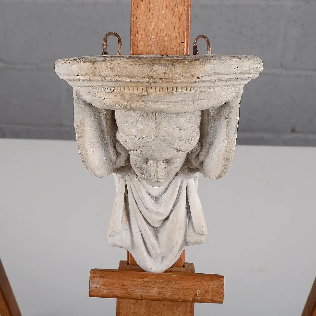 Neoclassical plaster shelf, late 19th century 5