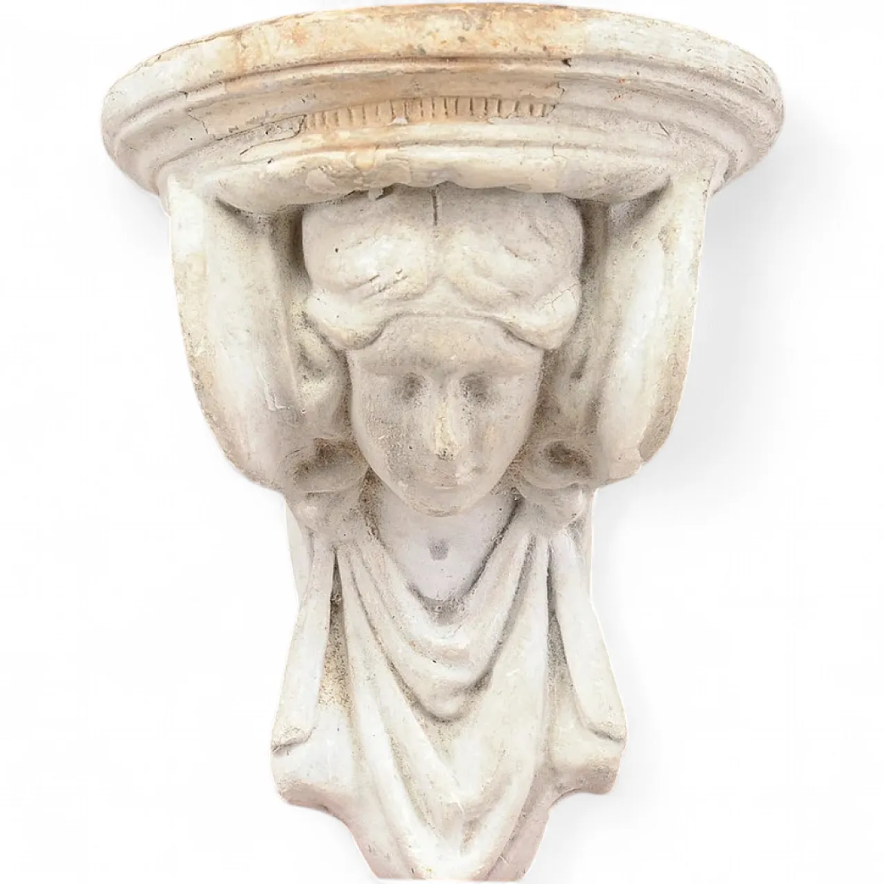 Neoclassical plaster shelf, late 19th century 7