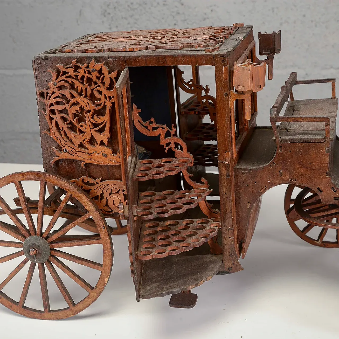 Wooden cigarette carriage, mid-20th century 2
