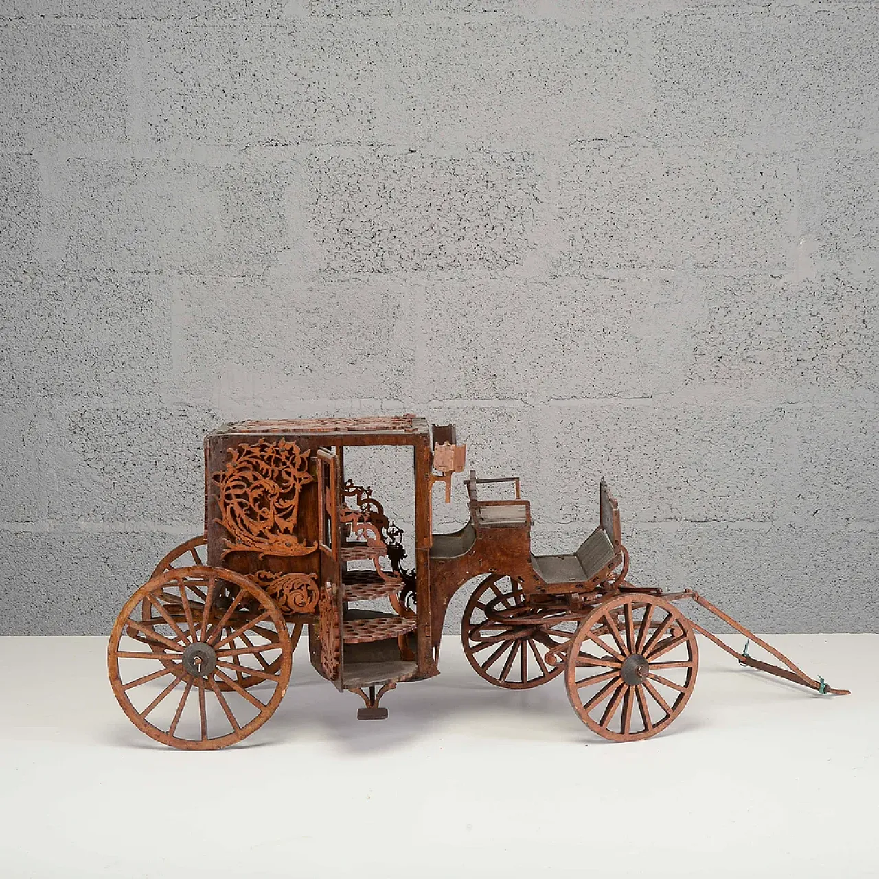 Wooden cigarette carriage, mid-20th century 3
