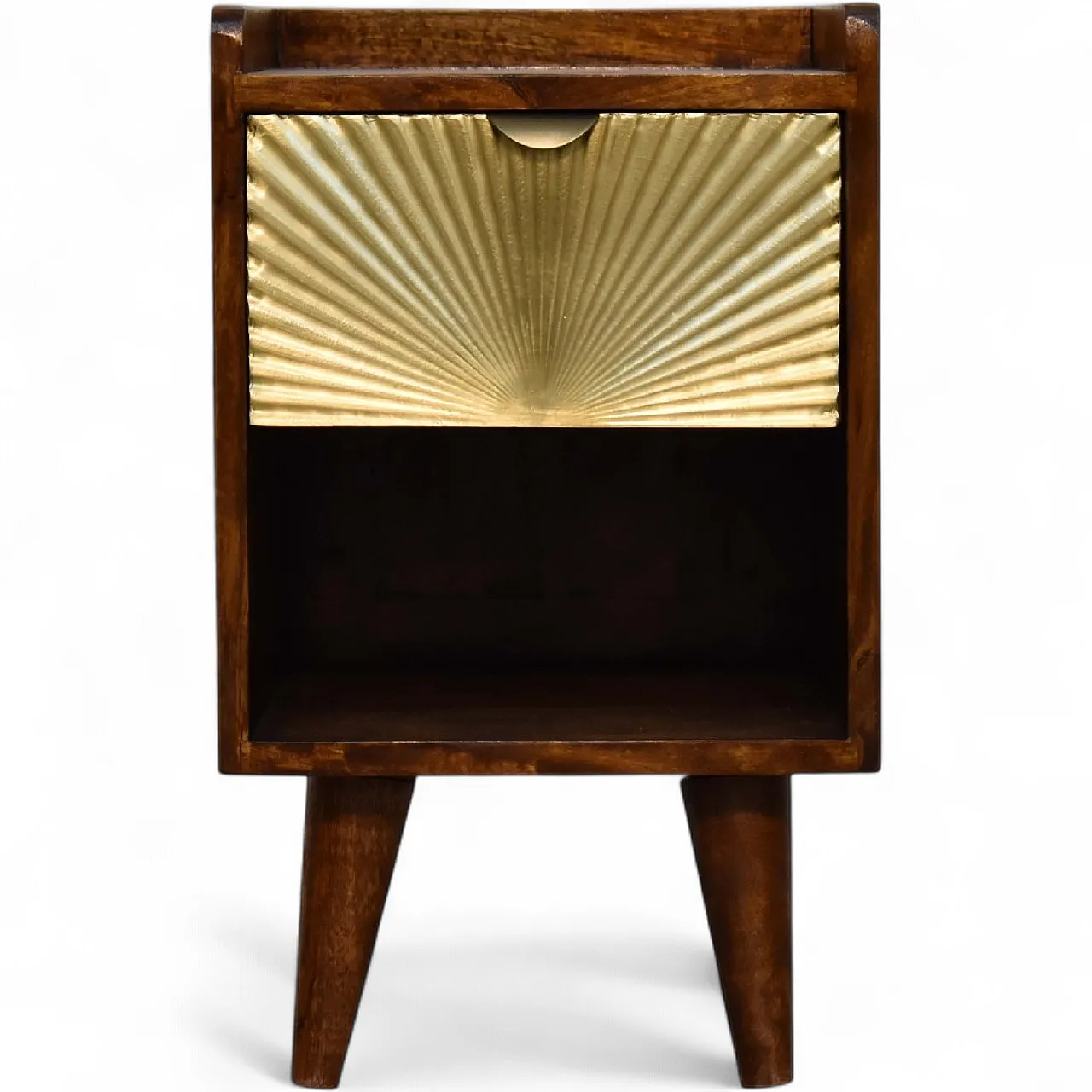 Hotel Chique Mini Manila Gold 1 drawer bedside, 2000s 11