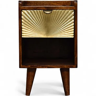 Hotel Chique Mini Manila Gold 1 drawer bedside, 2000s