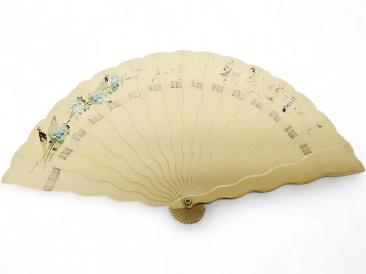 Austro-Hungarian Art Nouveau Celluloid Fan, 1900s 13