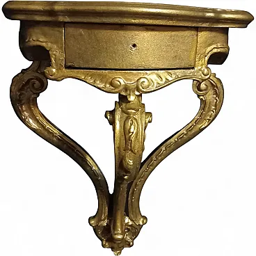 Carved and gilded wall console, late 19th century