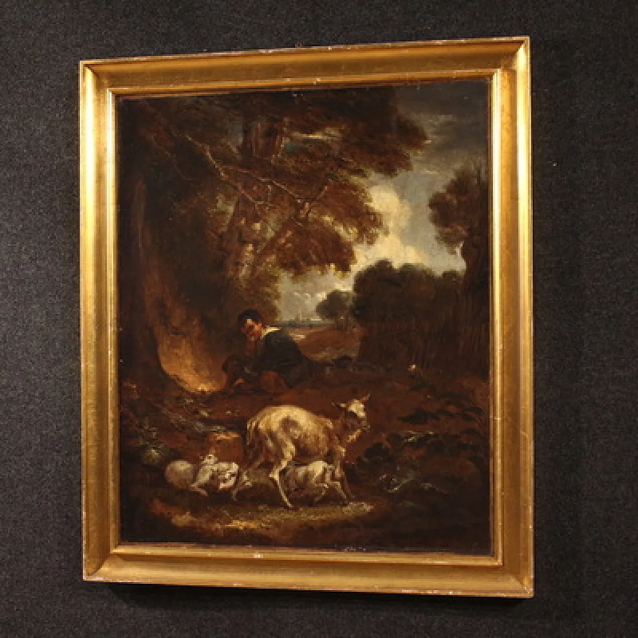 18th century English painting, pastoral landscape 10