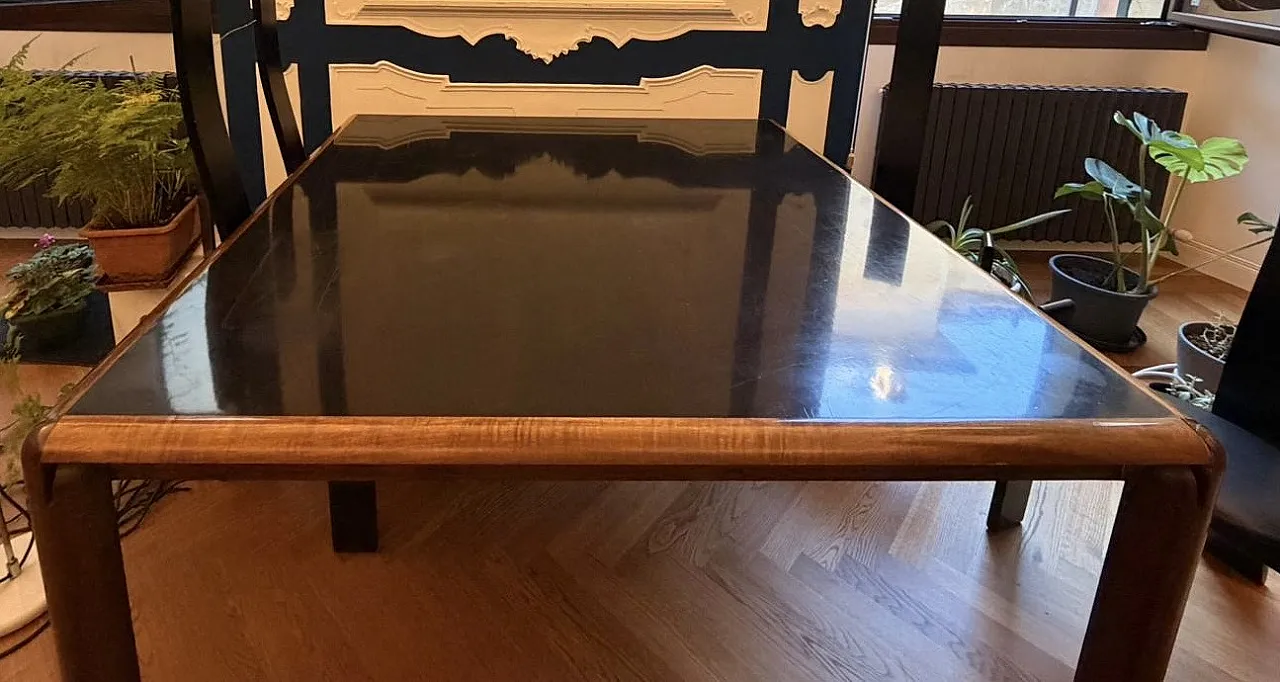 Postmodern style dining table and chairs, 70s 3
