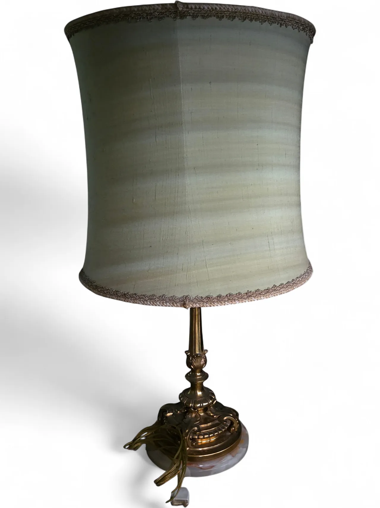 2 Light brass and onyx desk lamp, 1960s 4