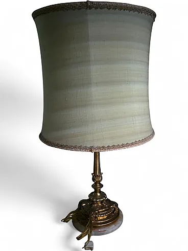 2 Light brass and onyx desk lamp, 1960s