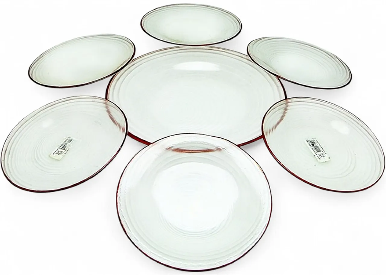 Set da dessert Rotor di J. Drost, Ząbkowice Gospodarcza Huta, Polonia, 197 9