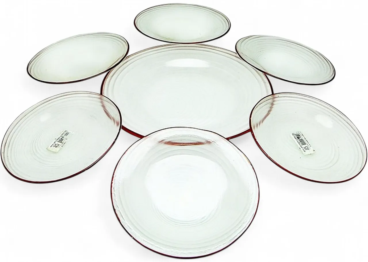 Set da dessert Rotor di J. Drost, Ząbkowice Gospodarcza Huta, Polonia, 197 11