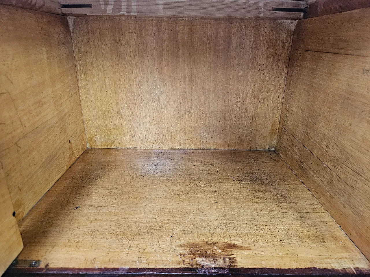 Pair of oak bedside tables with glass tops, 1960s 17