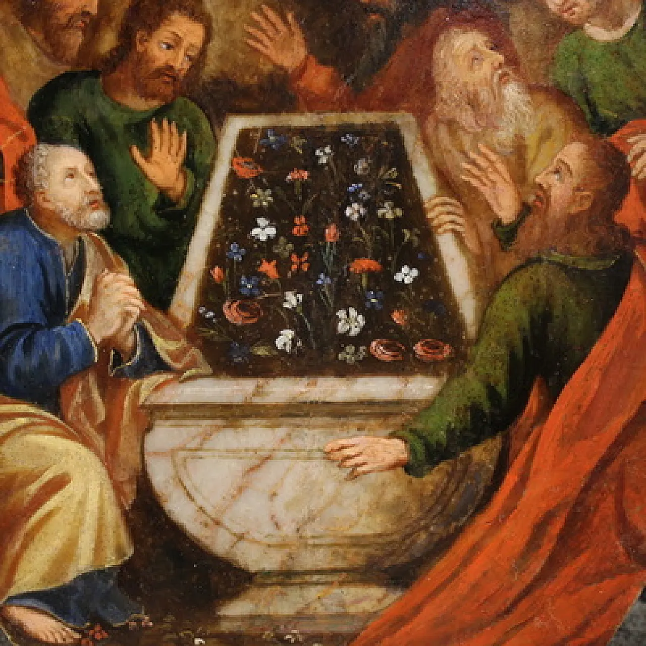 Dipinto ad olio su marmo, '500 5