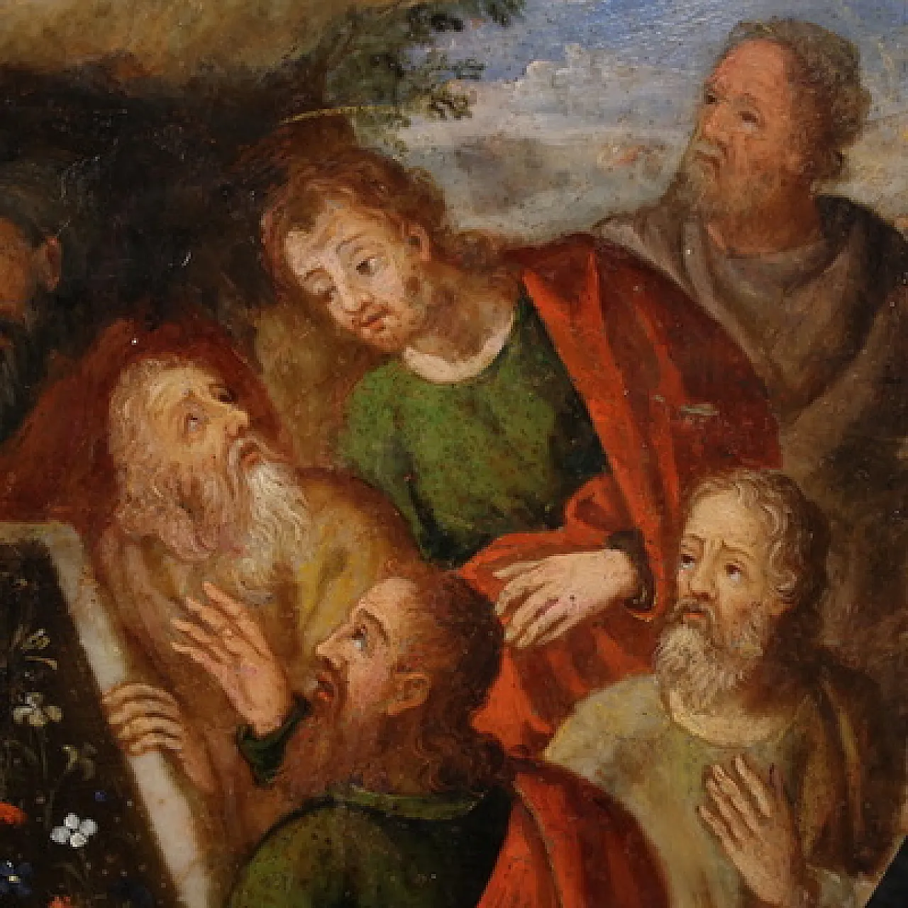 Dipinto ad olio su marmo, '500 6