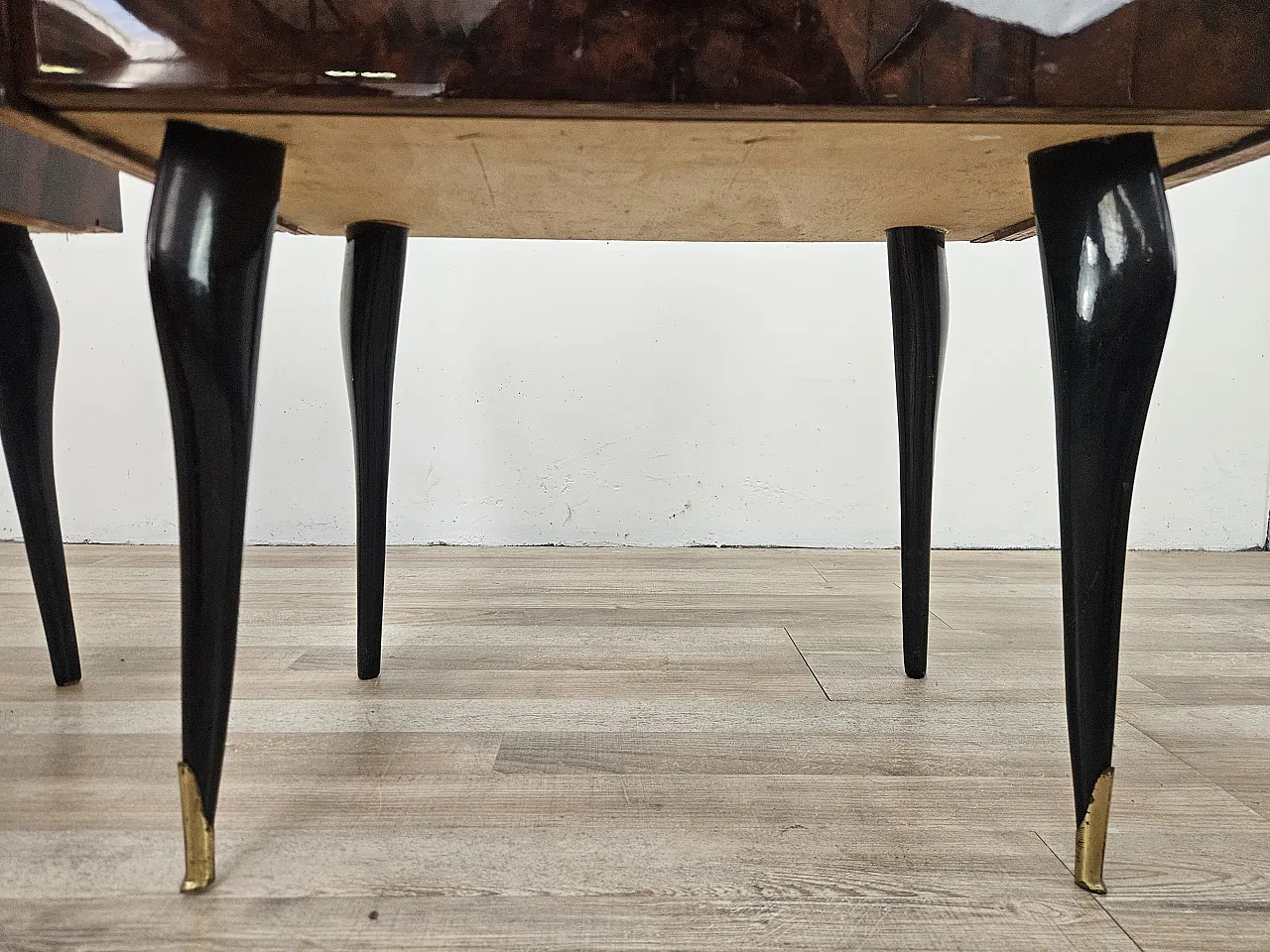 Pair of Mid-Century Mahogany Nightstands with Glass Top, 1960s 19