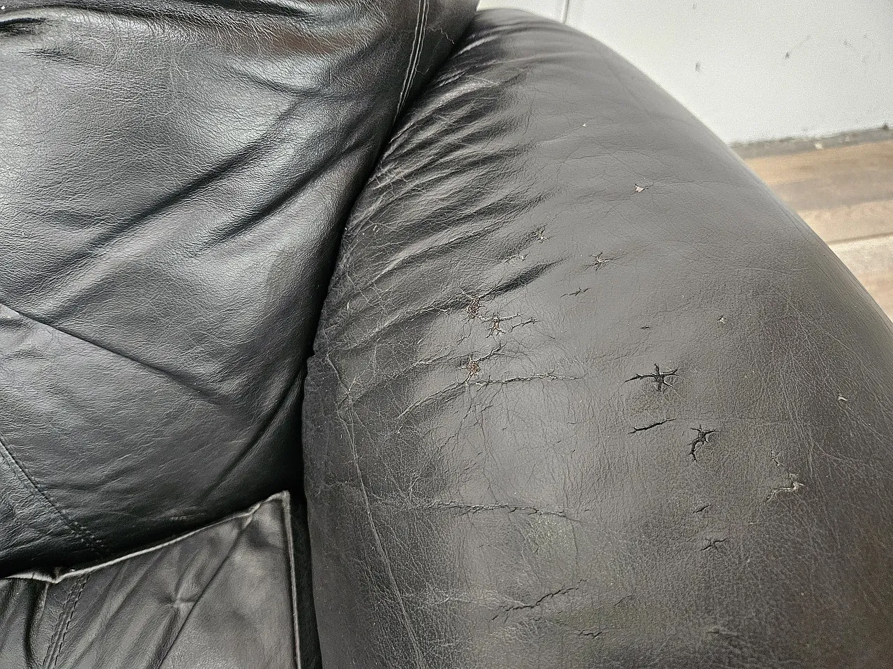 Black leather club chairs 11