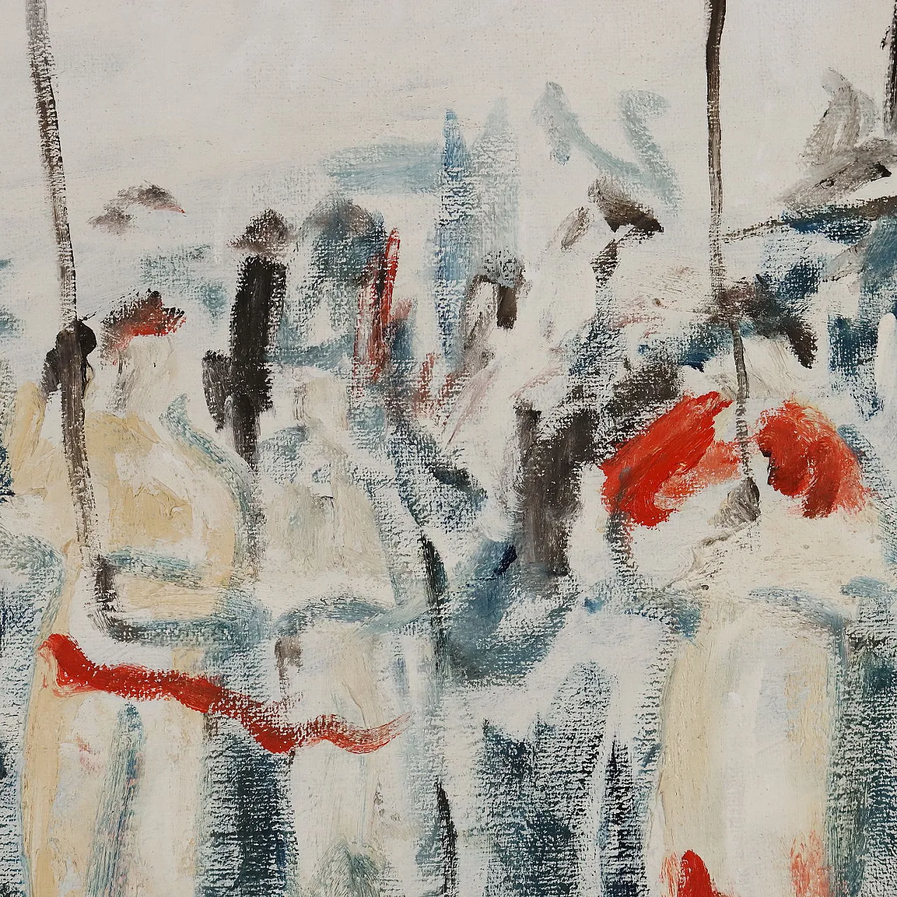 Painting by Fernando Wamprechts, oil on canvas, 20th century 5