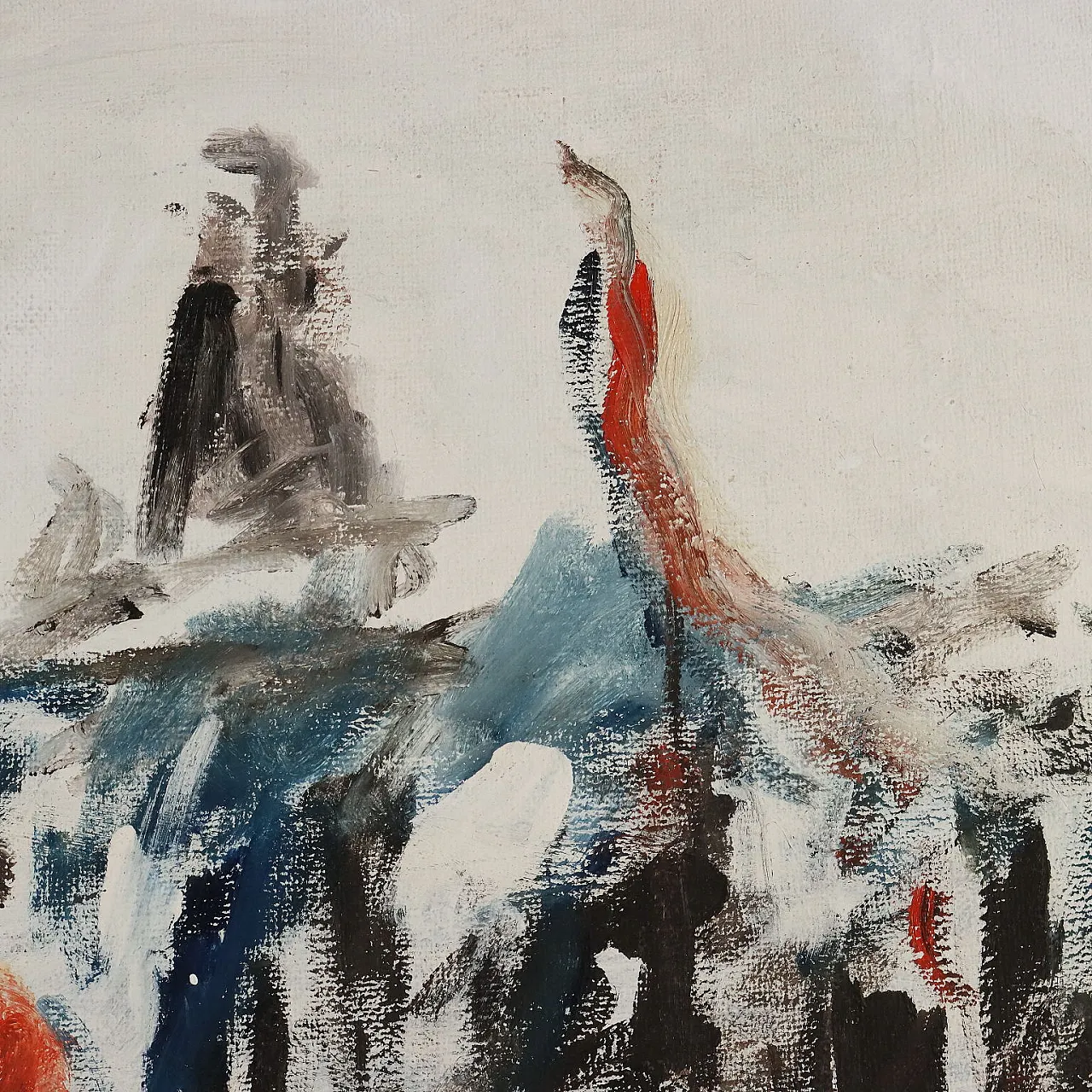 Painting by Fernando Wamprechts, oil on canvas, 20th century 6