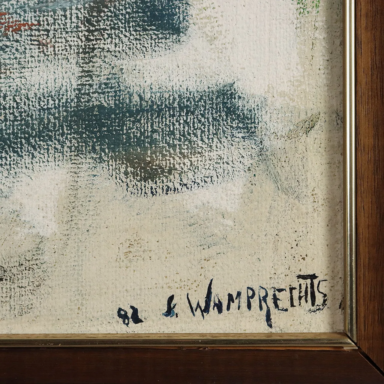Painting by Fernando Wamprechts, oil on canvas, 20th century 7