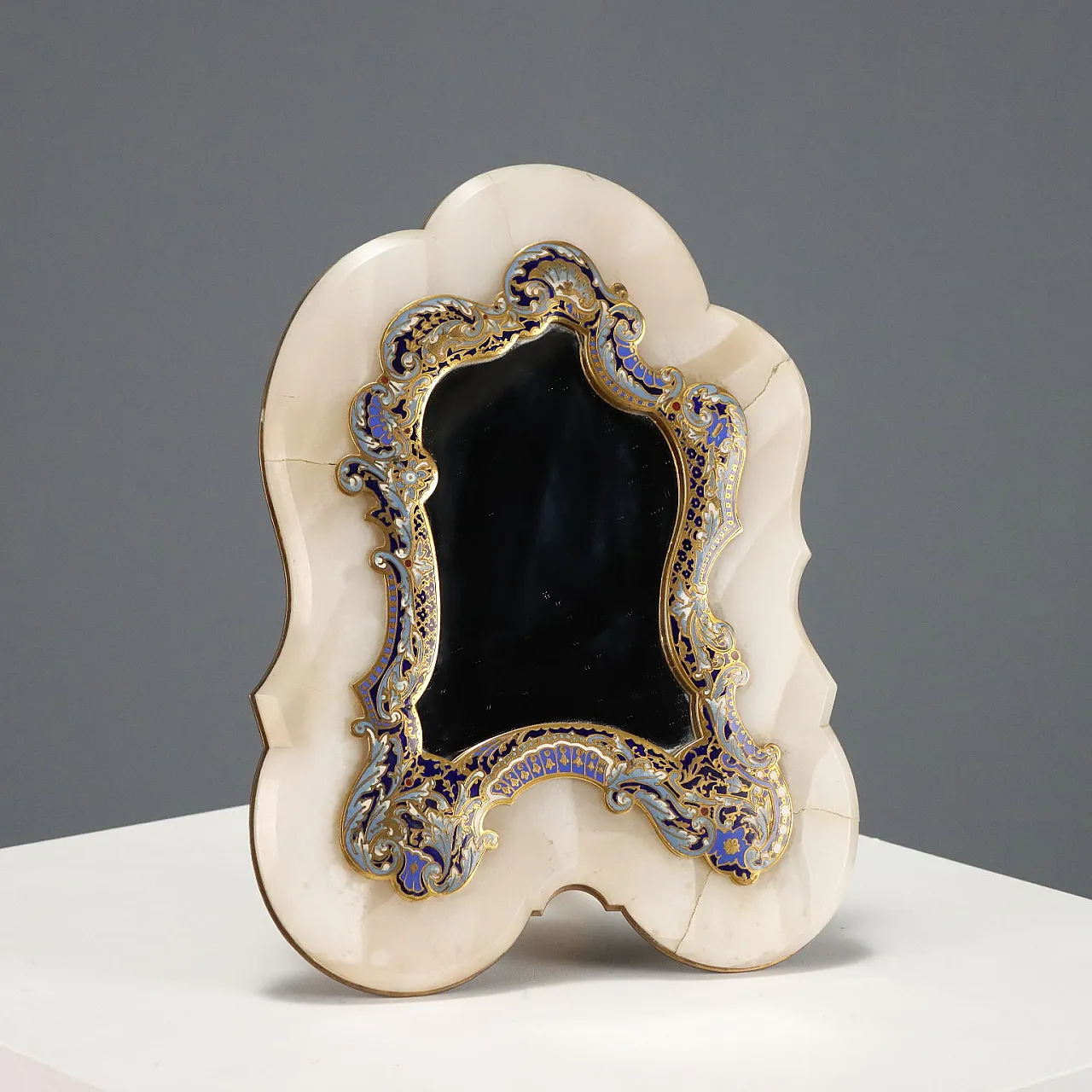 Champleré and Ormolu table mirror, 20th century 1