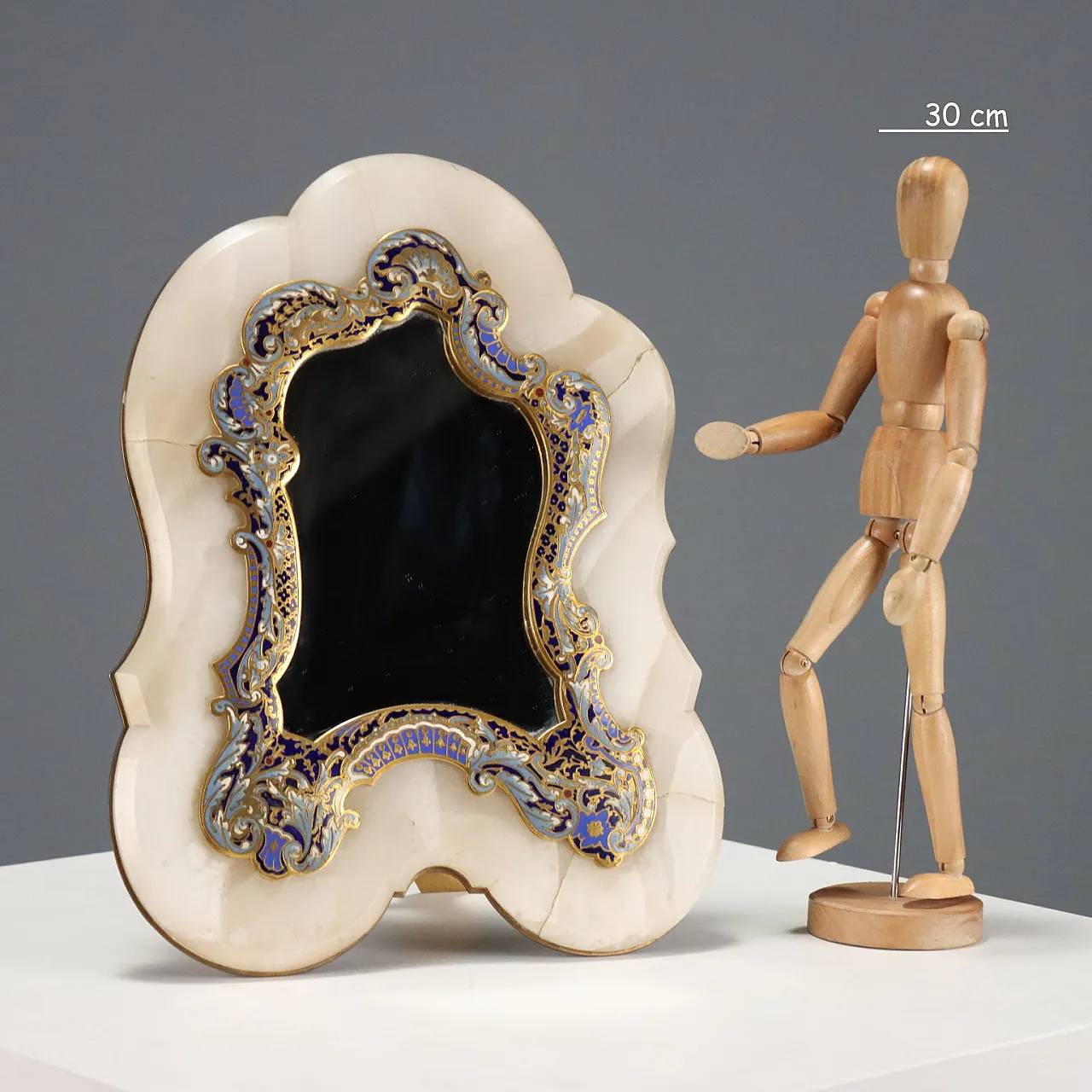Champleré and Ormolu table mirror, 20th century 2