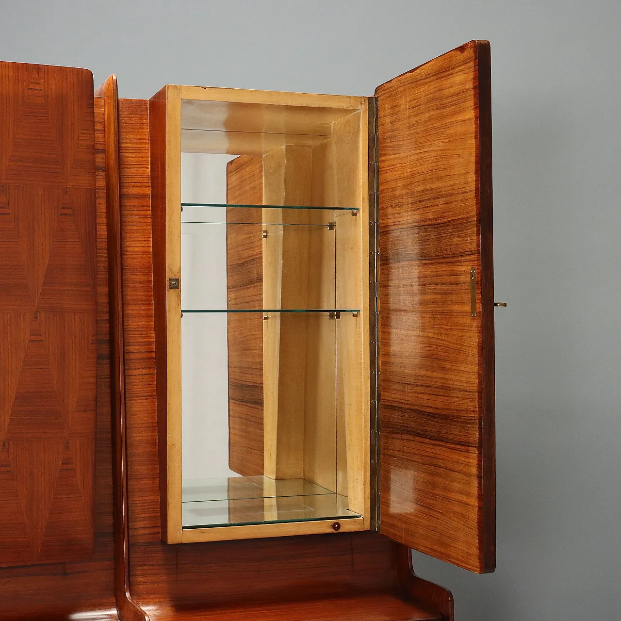 Wooden living room cabinet, 1950s 7