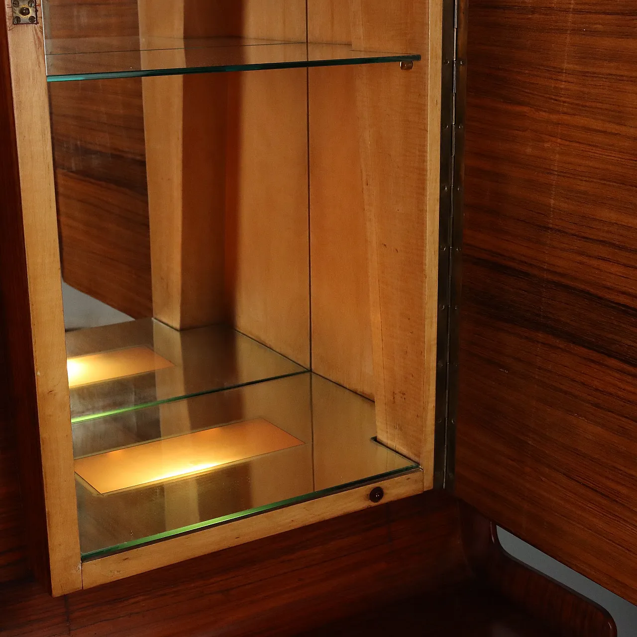 Wooden living room cabinet, 1950s 8
