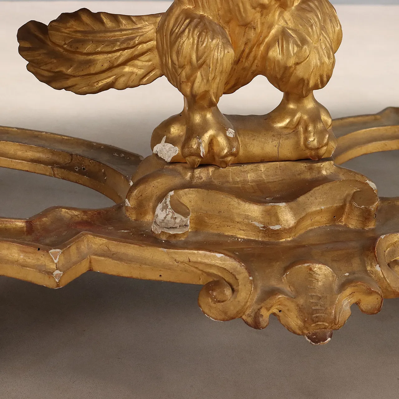 Console in carved and gilded wood, mid-19th century 10